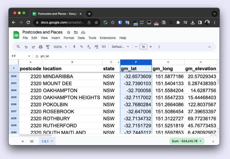 australian postcode list spreadsheet